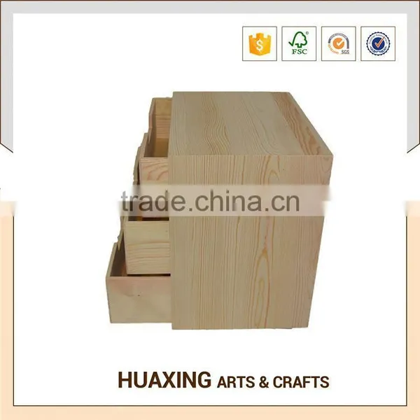 Multi-layer Rectangle Wooden Drawer Units With Silk Screen Printed Logo photo-4