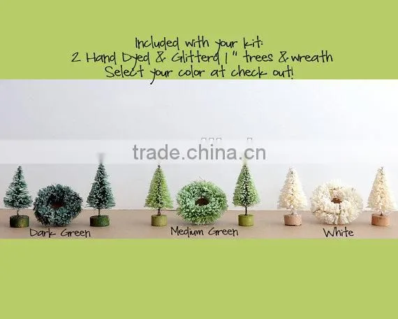 DIY Putz Church Ornament Kit Christmas Decoration photo-2