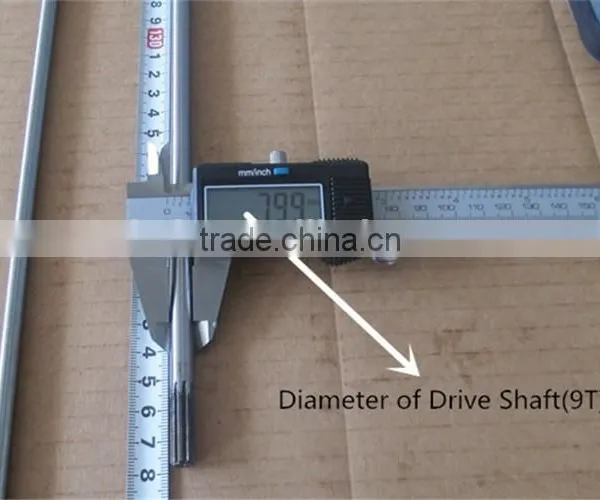 1480mm 9Teech Brush Cutter Drive Shaft Spare Parts 28mm Pipe Dia Garden Tools photo-3