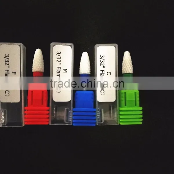 Flame Type Ceramic Nail Drill Bits / Ceramic Nail File /nail Bits Ceramic photo-2