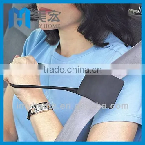 Car safety seat belt reacher helper