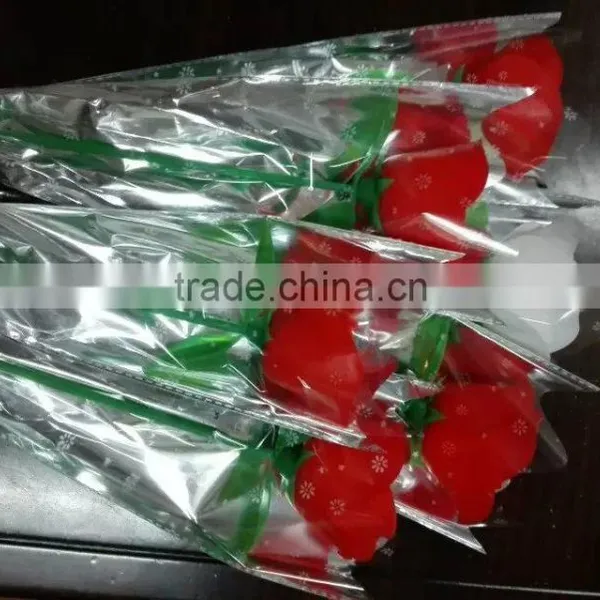 2015 Beautiful Fashion Siicone Rose Flower for Girls Gift photo-3