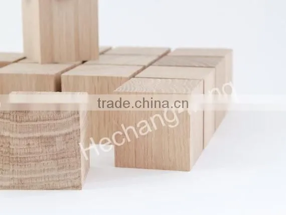 Wooden Cubes DIY - Crafts Natural Material - Raw Blocks in Beech Wood photo-2