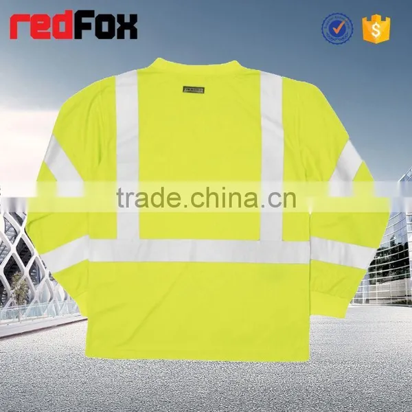 Net Round Neck Safety Yellow T-shirts Sleeves Car Safety Yellow T-shirts Safety Road T-shirt photo-3