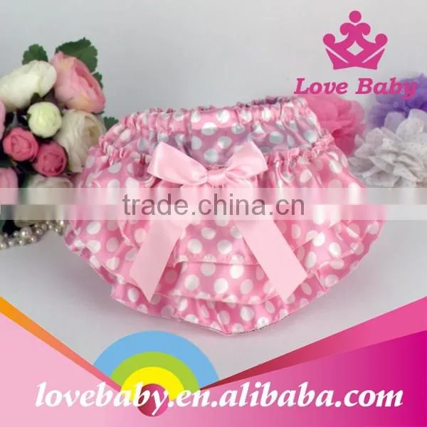 Wholesale Baby Satin Bloomers Fashional Cute Girl Satin Underwear photo-2