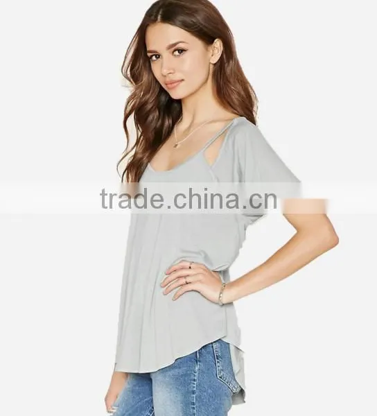 Wholesale 2016 Summer Fashion Women Hip Hop Clothing Ladies Star Letter Printed 95% Cotton 5%spandex photo-5