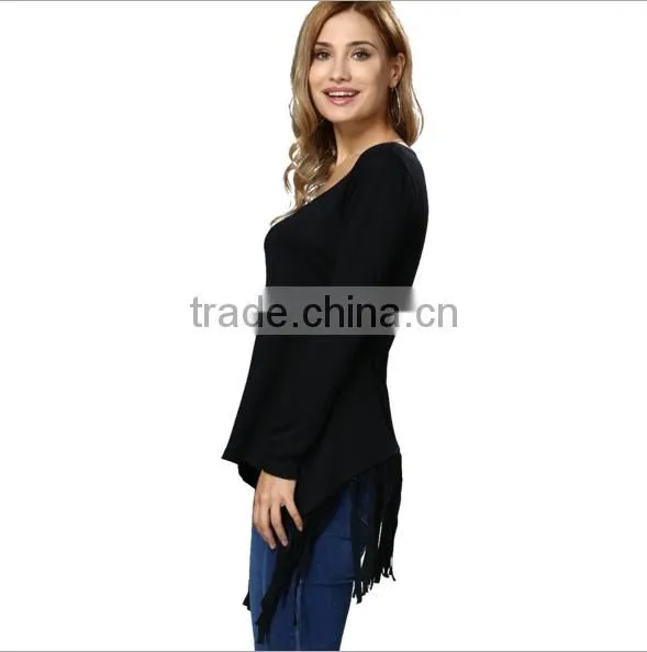 Europe and the United States Sell Like Hot Cakes Long-sleeved T-shirt Girl photo-5
