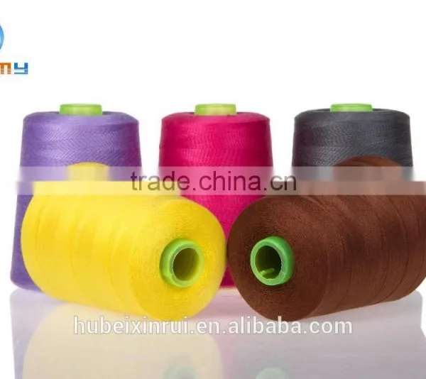 Dyed Fishing Weaving Polyester Spun Yarn 20s2 40s/2 5000yards photo-3