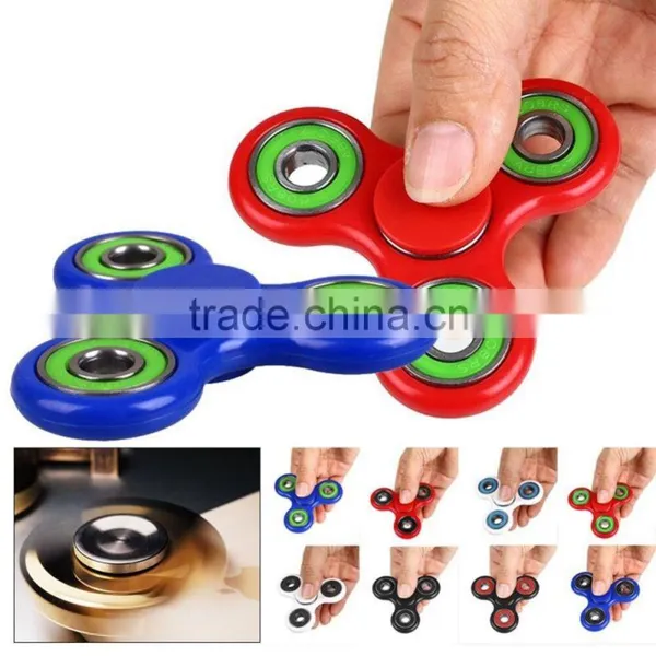 Promotional Stock Solid Color Tri-spinner Fidget Toy Finger Fidget Spinner Of Hand Fidget Spinner photo-4