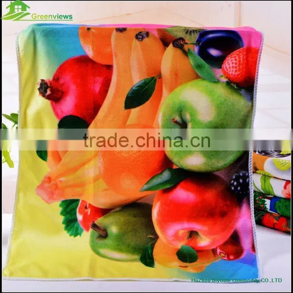 Kitchen Poliester Printed Towel Microfiber Tea Towel Fabric Linen Fabric for Tea Towel photo-2