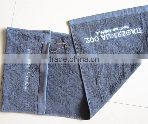 100% Cotton Zipper Pocket Gym Towels photo-3