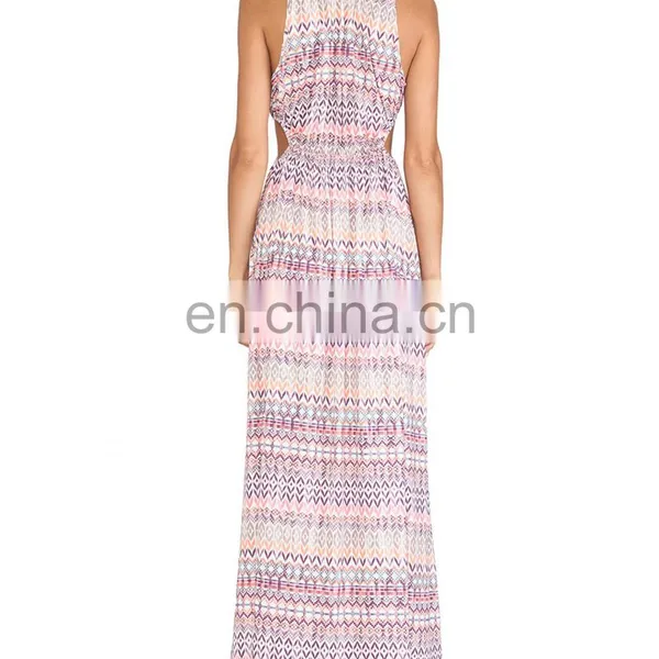 CHEFON Printed Ladies Monsoon Maxi Dresses photo-3