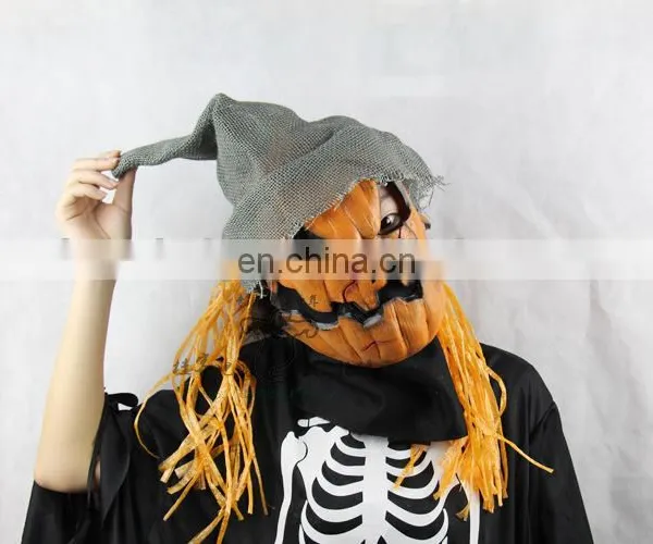 Latex Pumpkin Party Halloween Mask photo-2