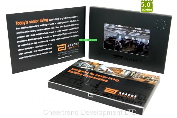 Promotional Lcd Video Gift Box 7 Inch Video Brochure for Business Gift photo-5