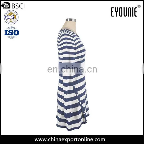 Latest Design Ladies Fashion Spring Knitting Machine Price Striped Women Sweater photo-2