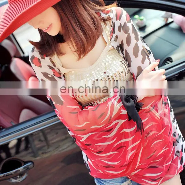 2015 Summer Uv Protection Leopard Grain Raglan Sleeves Accessories(PP623AL-P) photo-2
