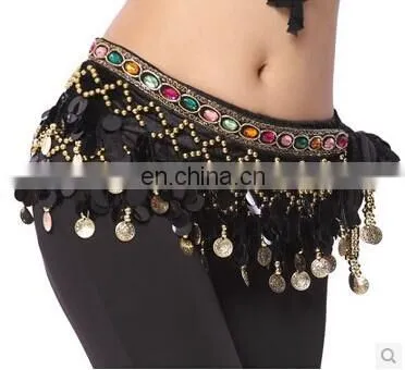 Egyptian Style Sequins Shiny Women Belly Dance Hip Scarf Belts Y-2041# photo-5