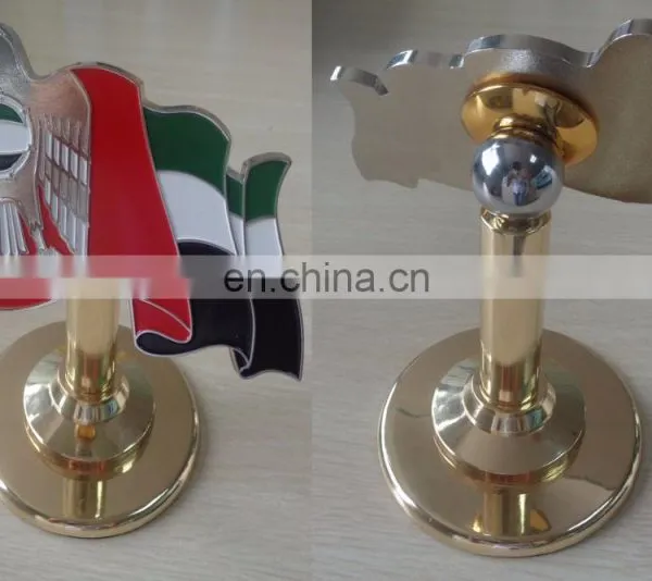 UAE Falcon With Waving Flag Metal Trophy/trophy Award for 45th National Day Celebration