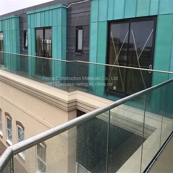 Aluminium U Channel Glass Railing Stainless Steel Handrails Design photo-2