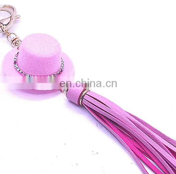 Tassel Key Chain, Genuine Leather Tassel Keychain,Tassel Purse Charm photo-3
