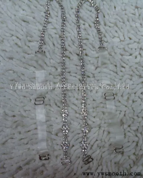 Decorative Fashion Metal Jewelry Crystal Bra Rhinestone Shoulder Strap Women photo-4