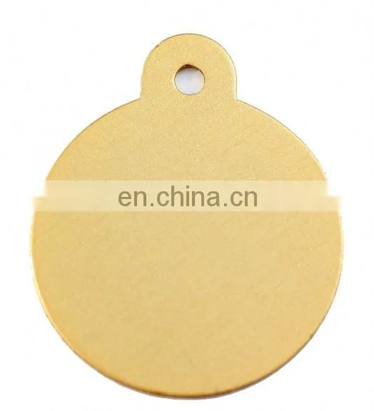 Round Shaped Metal Blank Dog Tags