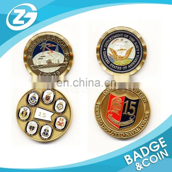OEM Custom Made Promotional Fashionable Engraved Coin Stamp Coin Metal Plated Coin photo-2
