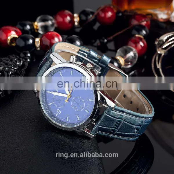 Fashion Men Luxury Male Business Leather Strap Wrist Watch photo-4