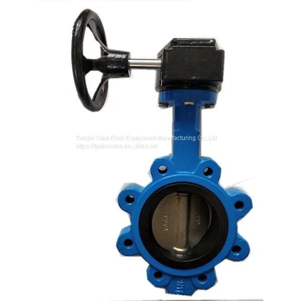 Lug Conentric SS304 Disc Butterfly Valve Lug Double Shaft Pinless Butterfly Valve With Lever photo-6