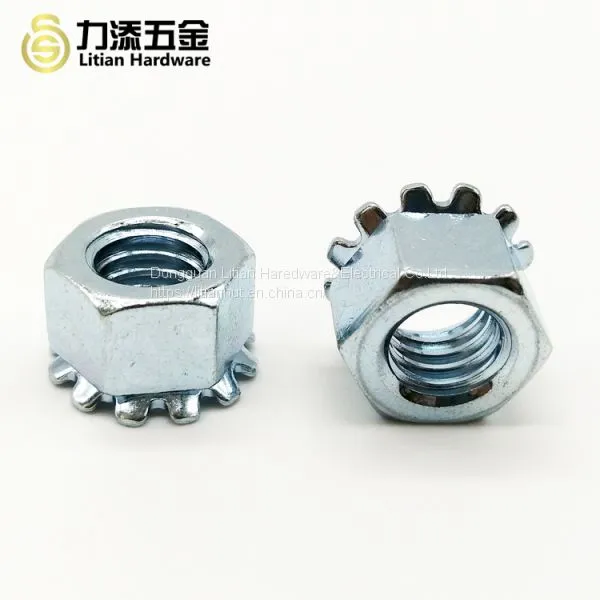 China Factory Wholesale Carbon Steel Galvanized #6-32 K Nut photo-4