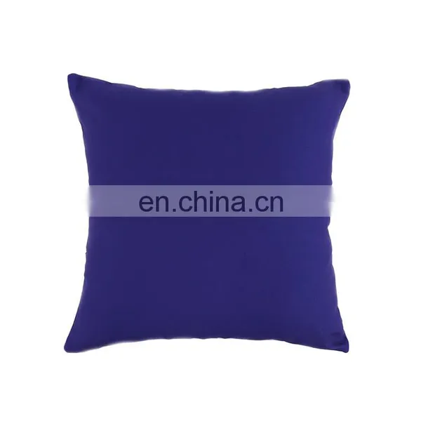 Chinese Style Blue and White Porcelain Design Polyester Canvas Outdoor Cushion Cover With White Piping and Invisible Zipper photo-3