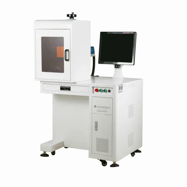 Fiber Laser Printer Marking Engraving Machine for Metal Plastic or in Red Bulb photo-4