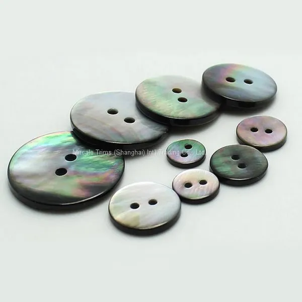 Natural Shell Button With Laser Line photo-2