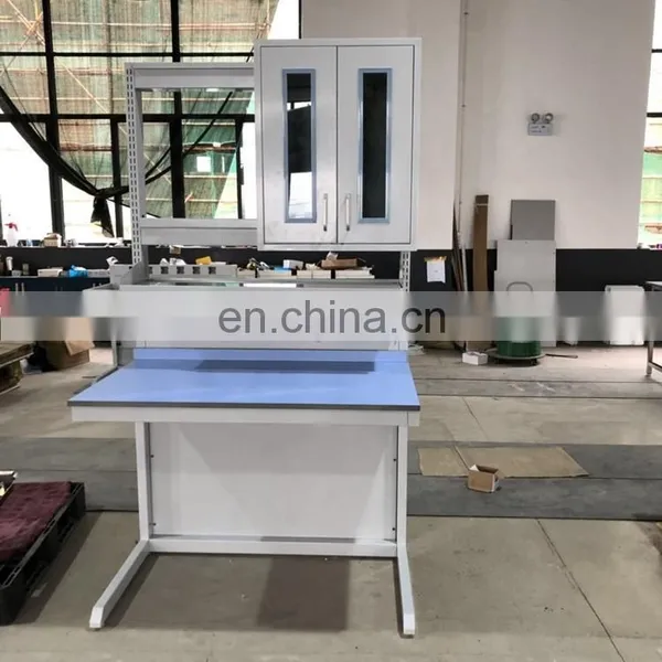 Lab Furniture Steel Work Bench Chemical Resistant Table Workbench With Cabinets photo-5