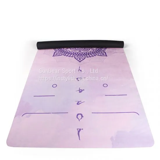 Cheap Cost Bright Color Print Yoga Mat Microfiber Suede Yoga Mat Hot Yoga Mat Manufacturer photo-4