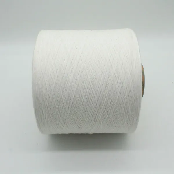 Recycled Cotton Yarn Manufacturers Supply Bleached White Ne16/1 Open-end Spinning 70/30 Polyester Cotton Yarns photo-2