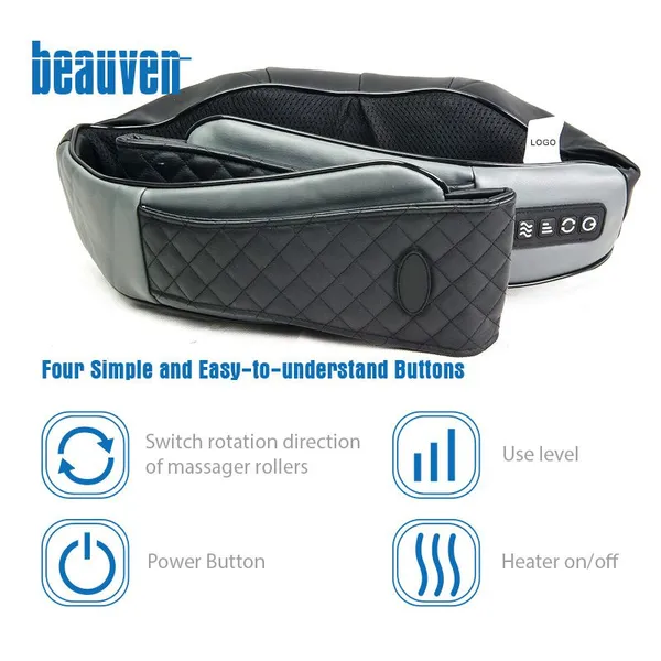 Shiatsu Back Massage Pillow With 3D Deep Tissue Kneading for Foot Legs Body Muscle Body Massager