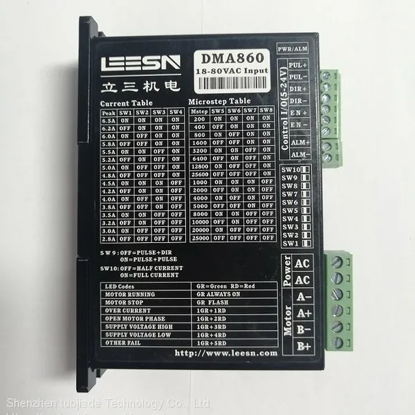 DMA860V Lisan Electromechanical 60/ 86mm Stepping Motor Driver With IO Control Potentiometer Speed Regulation LEESN Motor Control Box Manufacturer photo-4