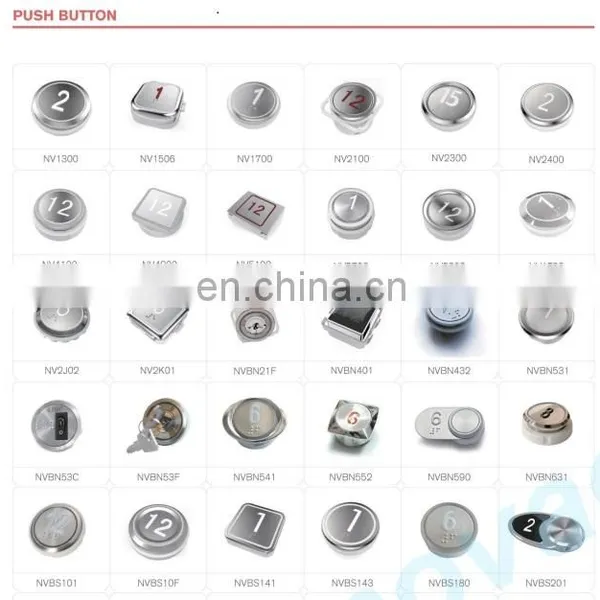 Customized elevator parts square touchless no touch push button