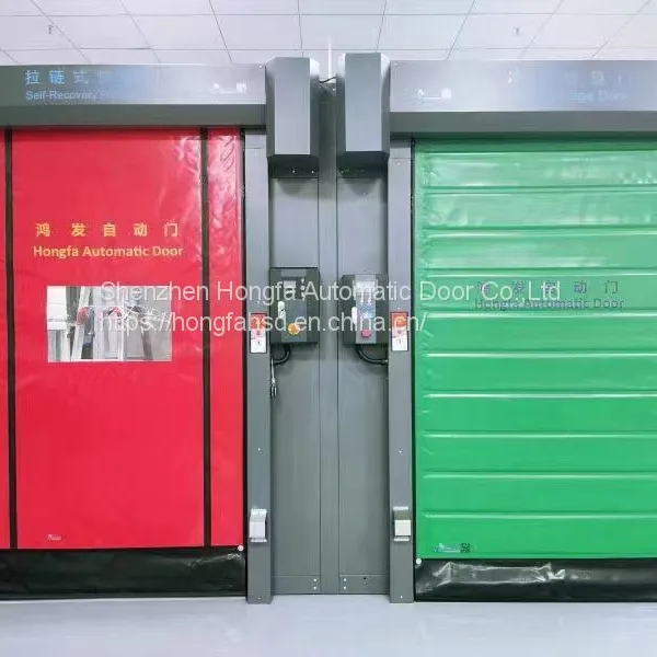 Zipper Door Custom High Speed Cold Room Freezer Front Insulated PVC Rolling Door