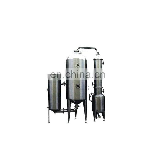 Single effect evaporator for juice