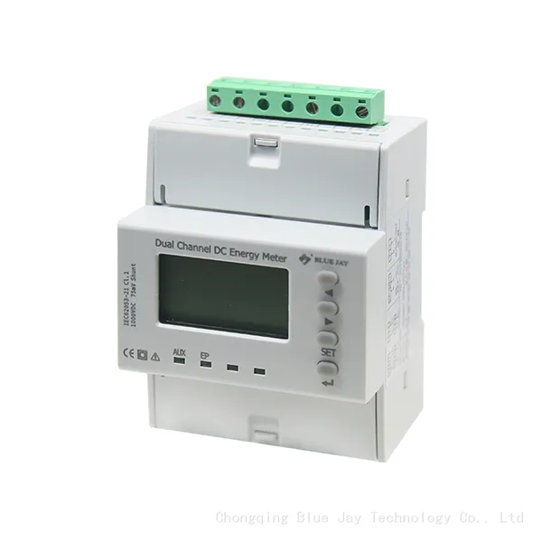 Electrical Dual Channel DC KWH Power Meter DC Energy Meter for EV Charging Station