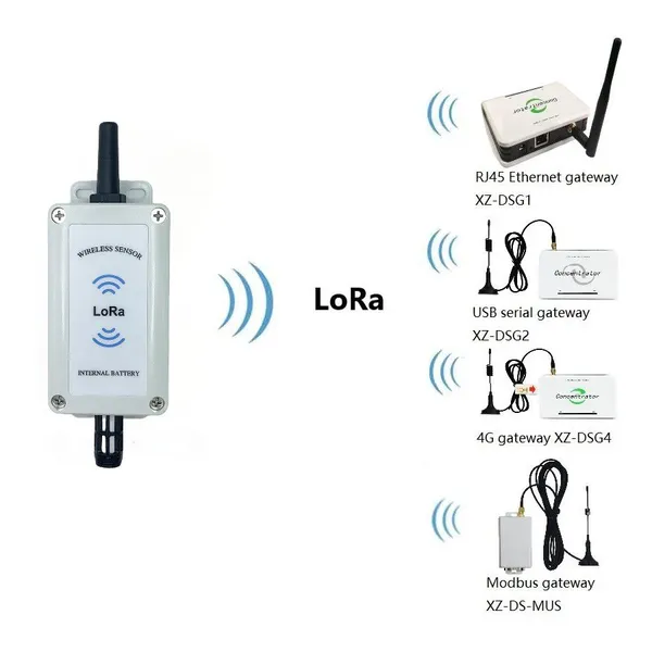 Indoor and Outdoor Iot LoRa Wireless Temperature and Humidity Sensor for Farming Warehouse Greenhouse Use photo-5