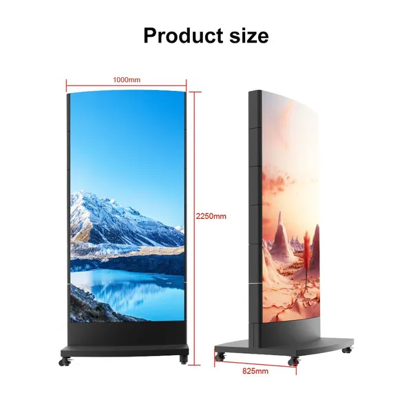 LED Mechanical Rotating Poster Screen Full-color LED Display Flight Case Shopping Mall Advertising Machine Display High-brightness Large Screen photo-4