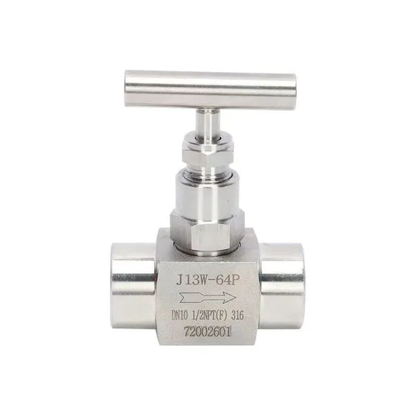 J13W internal thread stainless steel globe valve needle valve thread high pressure valve pressure gauge needle valve