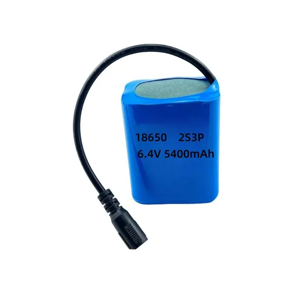 3.2V 18650 2000mAh Cylindrical Cell 2S3P 6.4V 6000mAh Lithium Iron Phosphate Batteries With Deep Cycle Life for Beauty Devices