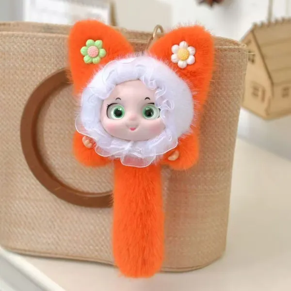 Floral Lace Kitten Bag Charm photo-3