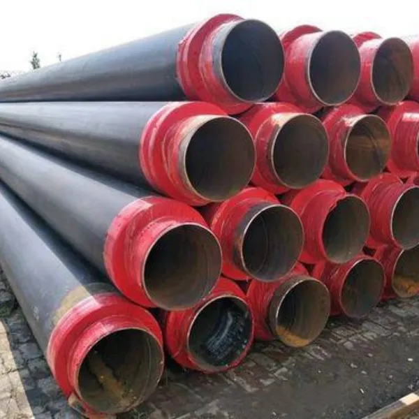 HDPE Jacket Polyurethane Thermal Insulated Steel Pipe For Hot Water Supply