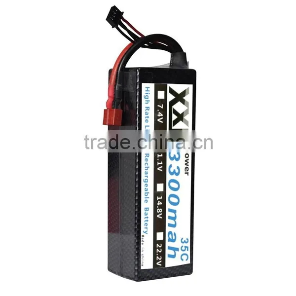 XXL 3S High Rate Lipo Battery 3300mah 11.1V for rc Car Helicopter photo-2