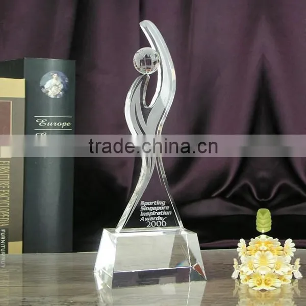 Wholesale Crystal Engraved Trophy Award for Gifts Crystal Souvenir Memento Keepsake The Memorabilia